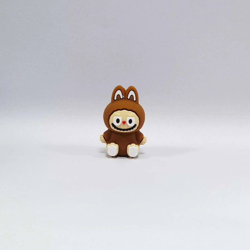Silicone 3D Focal Beads Bunny Character Sitting Pose 20pcs 9