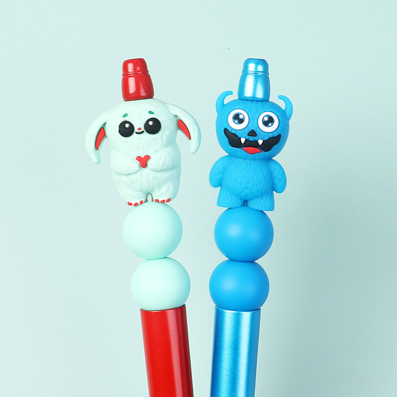 Silicone 3D Focal Beads Little Monster Bright Eyes Quirky Expressions 20pcs 13