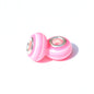 Acrylic Round Spacer Beads 14mm Rainbow Stripe Large Hole 50pcs 23