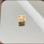 Square Acrylic Beads 14mm Bread Obsessed Character Glossy 10pcs 4