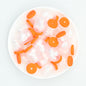 3D Halloween Ghost Silicone Focal Beads Pink White 20pcs 5