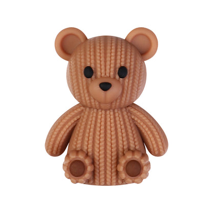 3D Cute Sweater Bear Silicone Focal Beads 20pcs 15