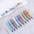 Beadable Pen with Pearl and Rhinestone Decoration Plastic 16.5g 153x17.5mm