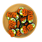 Silicone Focal Beads Halloween Smile Pumpkin Wearing Hat 2
