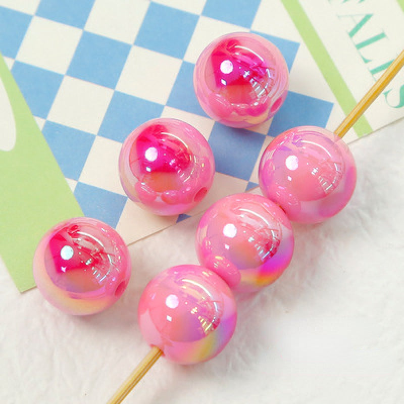 Cream Color Heart Acrylic Beads 16mm Glossy Finish 10pcs 10