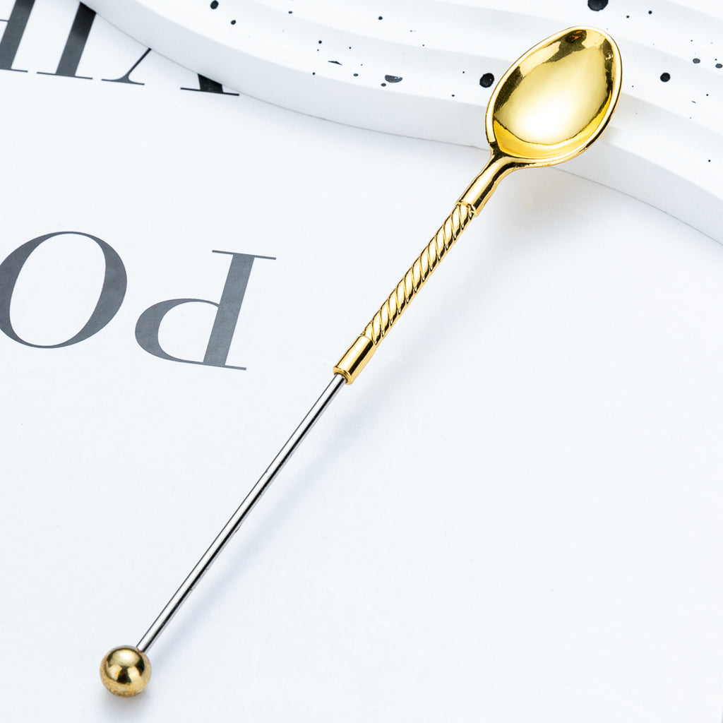 Beadable Metal Spoons for Stirring Coffee