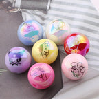 UV Plating Round Acrylic Beads 16mm Cartoon Printed 20pcs 2