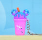 Soft Rubber Milk Tea Drink Keychain with Donut Ears and Dripping Tops 8