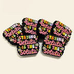 Silicone Focal Beads Halloween Typography Hearts Staying Delulu Is The Solulu 20pcs