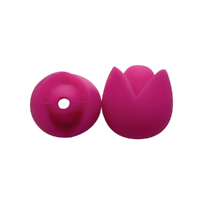Lotus Silicone Beads Pastel Colors Soft Matte Finish 10pcs 8