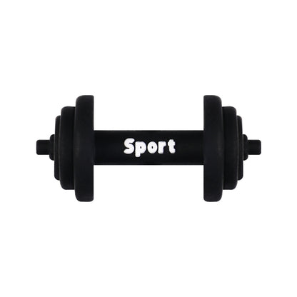 Silicone 3D Focal Beads Sports Fitness Equipment Dumbbell Barbell 20Pcs