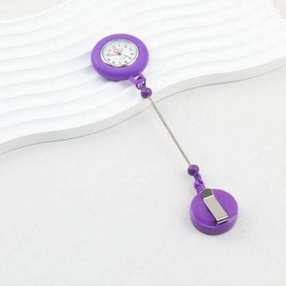 Beadable Pocket Watch Glow In The Dark Silicone Case Easy Pull Buckle