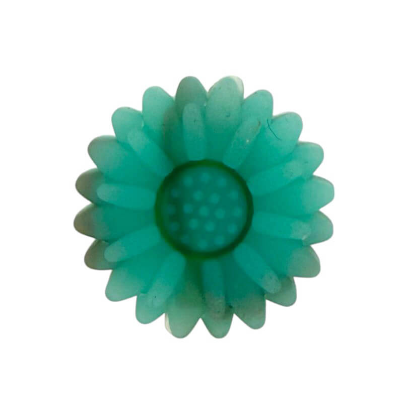 Silicone Focal Beads Daisy Sunflower Rounded Center 20pcs 43