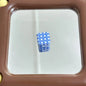 Fresh Denim Blue Star and Flower Printed Acrylic Square Beads 16mm 10pcs 4