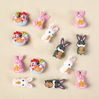 Silicone 3D Focal Beads Easter Bunny Chick Easter Egg Rabbit 20Pcs 12