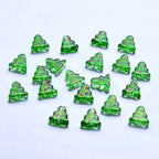 Transparent Green Christmas Tree Glass Beads 10mm 10pcs 2