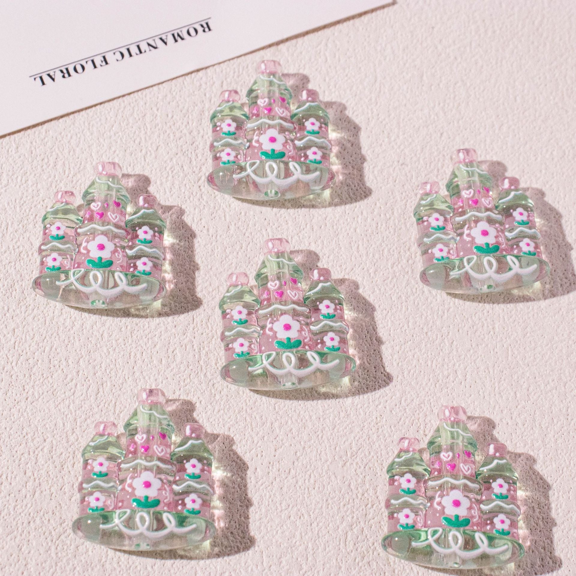 Fantasy Castle Resin Beads 24mm for Jewelry Making 20pcs 10