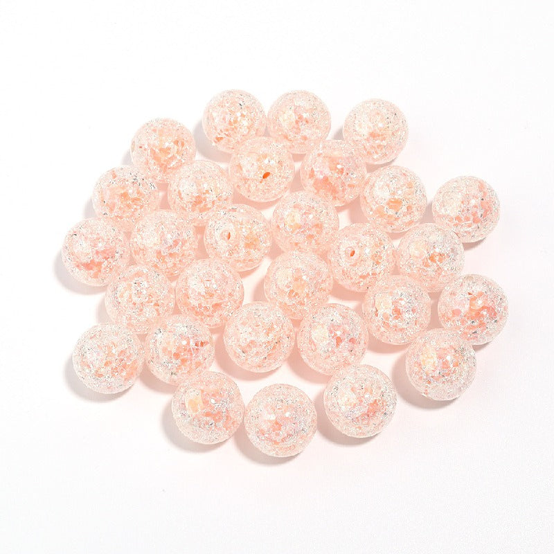 Crackle Round Acrylic Beads 16mm Pastel Mixed Colors 10pcs 9