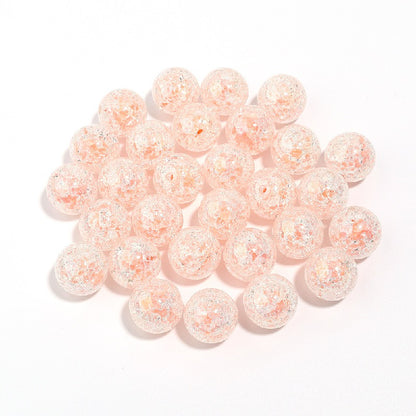 Crackle Round Acrylic Beads 16mm Pastel Mixed Colors 10pcs 9