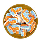 Silicone Focal Beads Meltdown Manager Bold Lettering with Flowers 20pcs 2