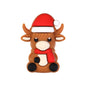 3D Christmas Silicone Focal Beads Holiday Characters Assortment 20pcs 20