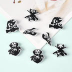 Silicone Focal Beads Hunting Season Black and White Wildlife Silhouettes 20pcs 2