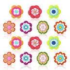 Silicone Focal Beads Bohemian Seven Flowers Layered Petal Design 20pcs 9