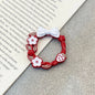 Bow Wreath Metal Beads 31mm Painted Enamel Alloy 10pcs 5