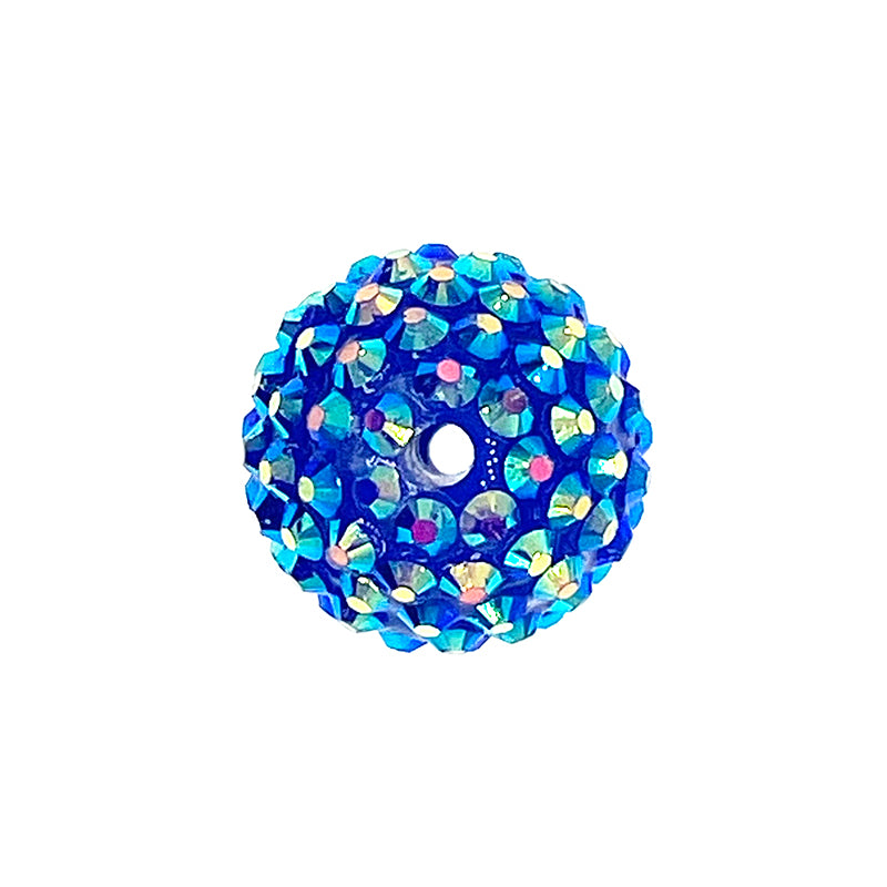 Ball Rhinestone Beads 20mm Multicolor Sparkle 50pcs 8