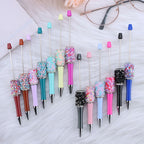 Beadable Pen with Colorful Sequin and Rhinestone