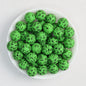 15mm Paisley Pattern Priented Silicone Round Beads 50pcs 7