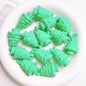 Glossy Christmas Tree Acrylic Beads 36x22mm Colorful Mixed 5pcs 10