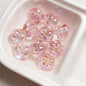 Spiral Acrylic Beads 17mm Transparent Pastel Colors 10pcs 11
