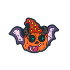 Silicone Focal Beads Halloween Bat Pumpkin Face Witch Hat 20pcs