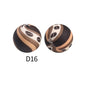 15mm Silicone Beads Rhombus Printed Design 50pcs 26