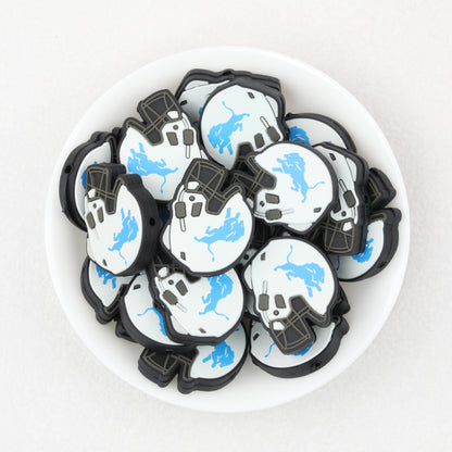 NFL Teams Silicone Focal Beads Football Helmet Design 20pcs 14