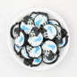 NFL Teams Silicone Focal Beads Football Helmet Design 20pcs 14