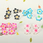 Plumeria Clay Beads 20mm Tropical Colors Polymer 10pcs 2