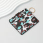 PU Card Holder Keychain Multi Patterned