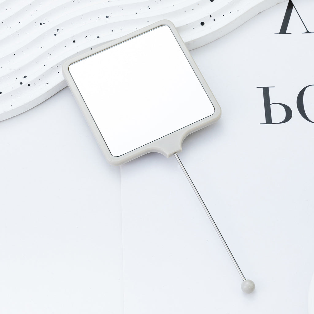 Beadable Plastic Mirrors Handheld Square