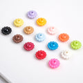 Acrylic Flower Spacer Beads 9mm Baking Painted 100pcs