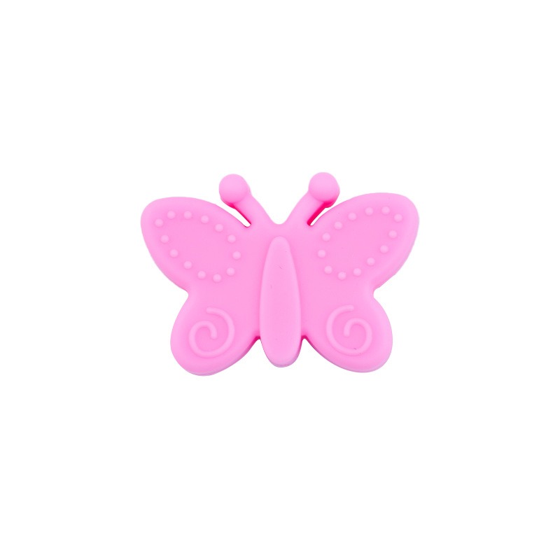 Silicone Focal Beads Butterfly Embossed Wings 20pcs 18