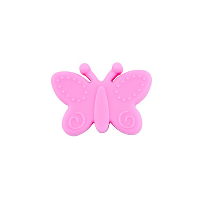 Silicone Focal Beads Butterfly Embossed Wings 20pcs 18