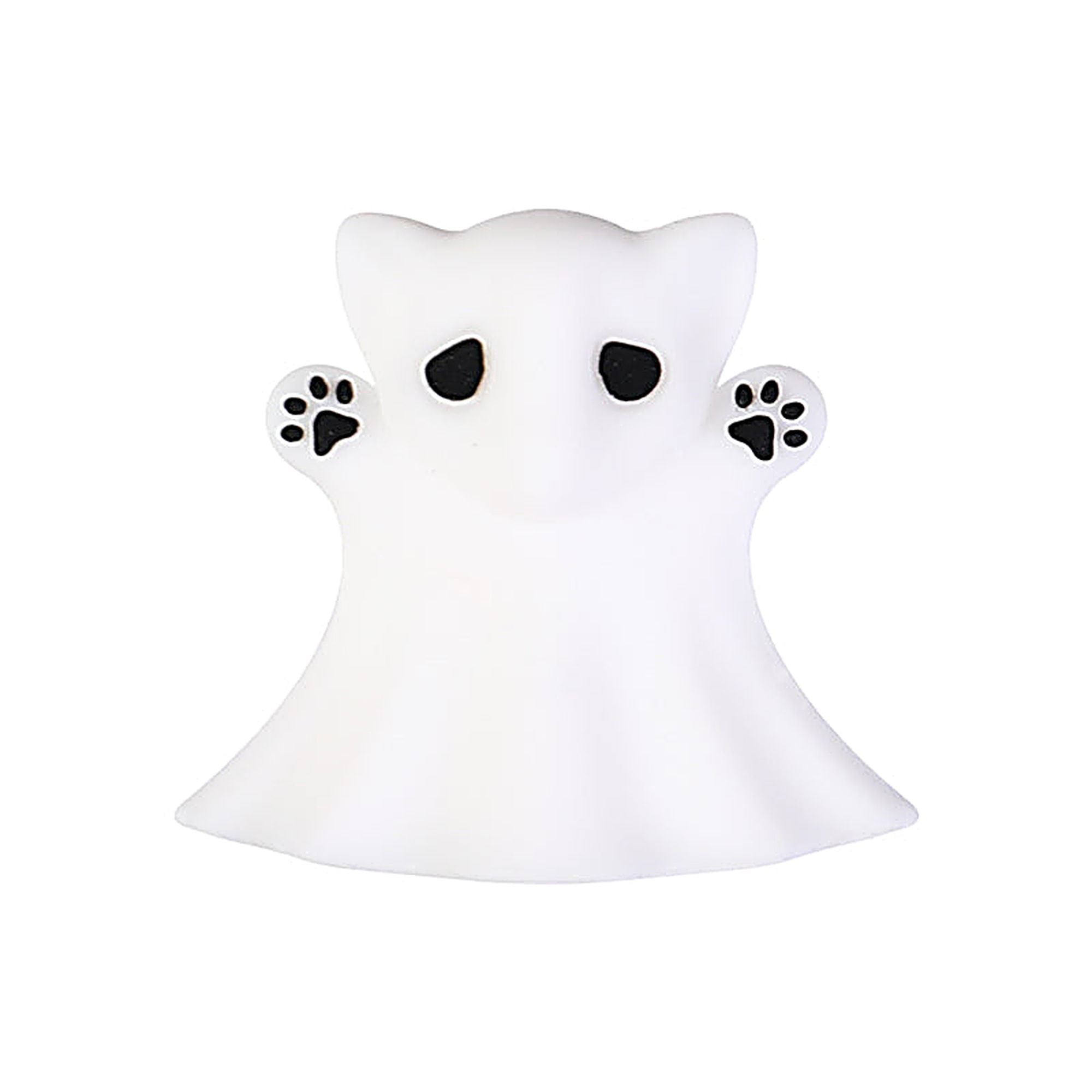 Silicone Halloween 3D Focal Beads Spooky Characters 20pcs - Black Cat Ghost