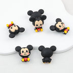 Silicone 3D Focal Beads Cartoon Mickey Iconic Ears Front View 20pcs - 1 Piece