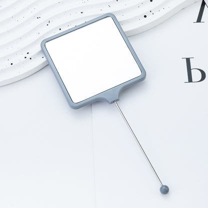 Beadable Plastic Mirrors Handheld Square