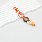 Beadable Gradient Color DIY Metal Keychain