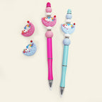 Silicone Focal Beads Lunar Unicorn Holding Moon 20pcs 5