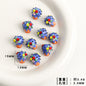 Dessert Theme Glass Cupcake Beads 15x13mm 5pcs 7