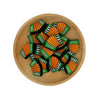 Silicone Focal Beads Accordion Vibrant Piano Keys Design 20pcs 2